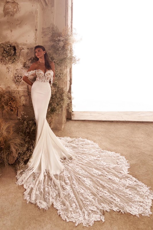 robe de mariée sirène modèle luella nouvelle collection hiver 2025 à Marseille 