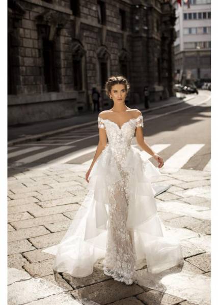 robe de mariée sirène avec traîne princesse amovible marseille centre ville