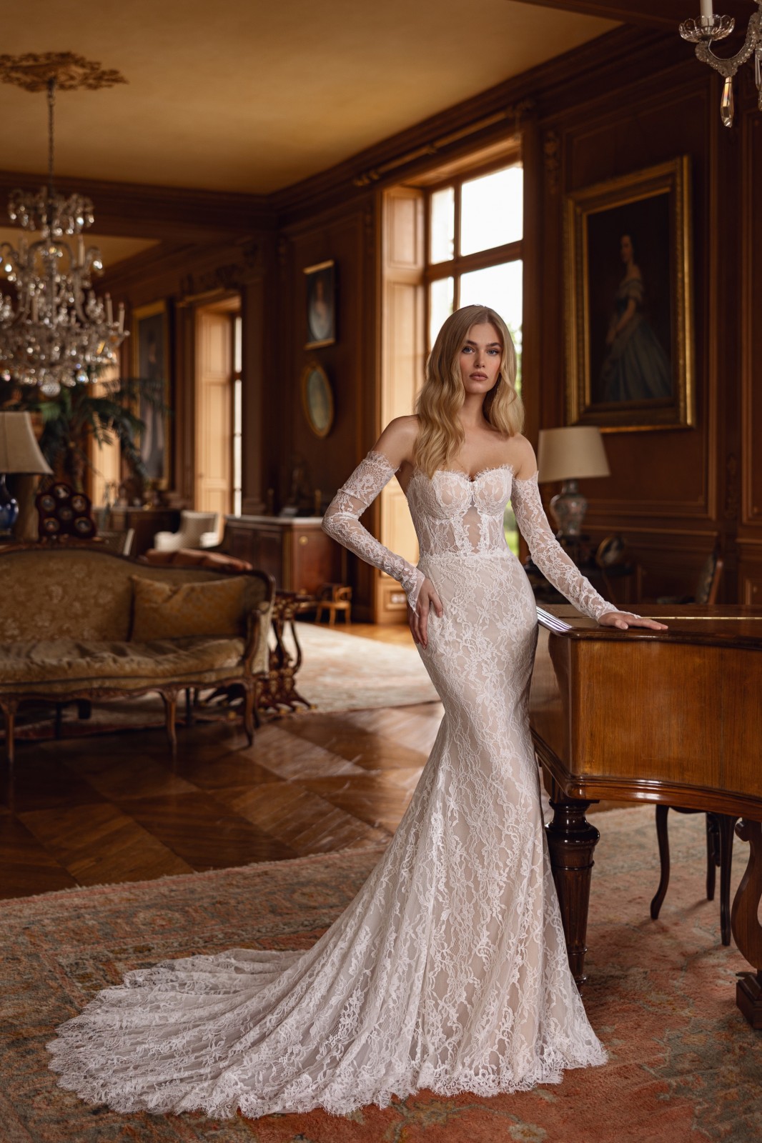 Robe de mariée sirène avec bustier baleiné à Marseille