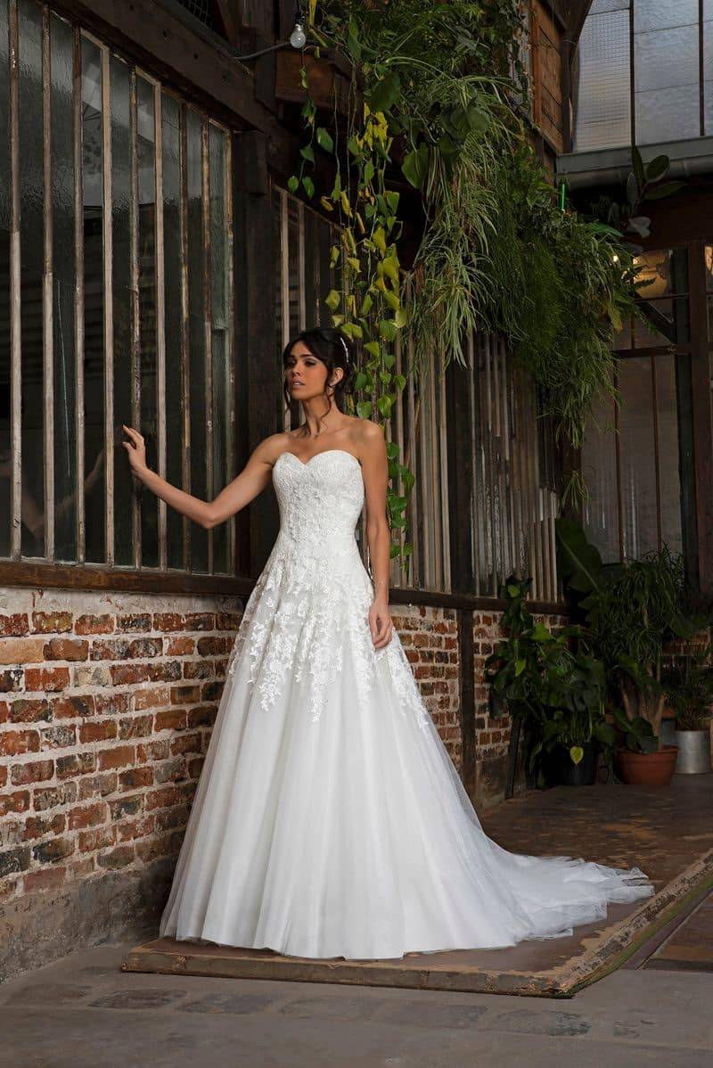 robe de mariée joséphine bustier dentelle à marseille 