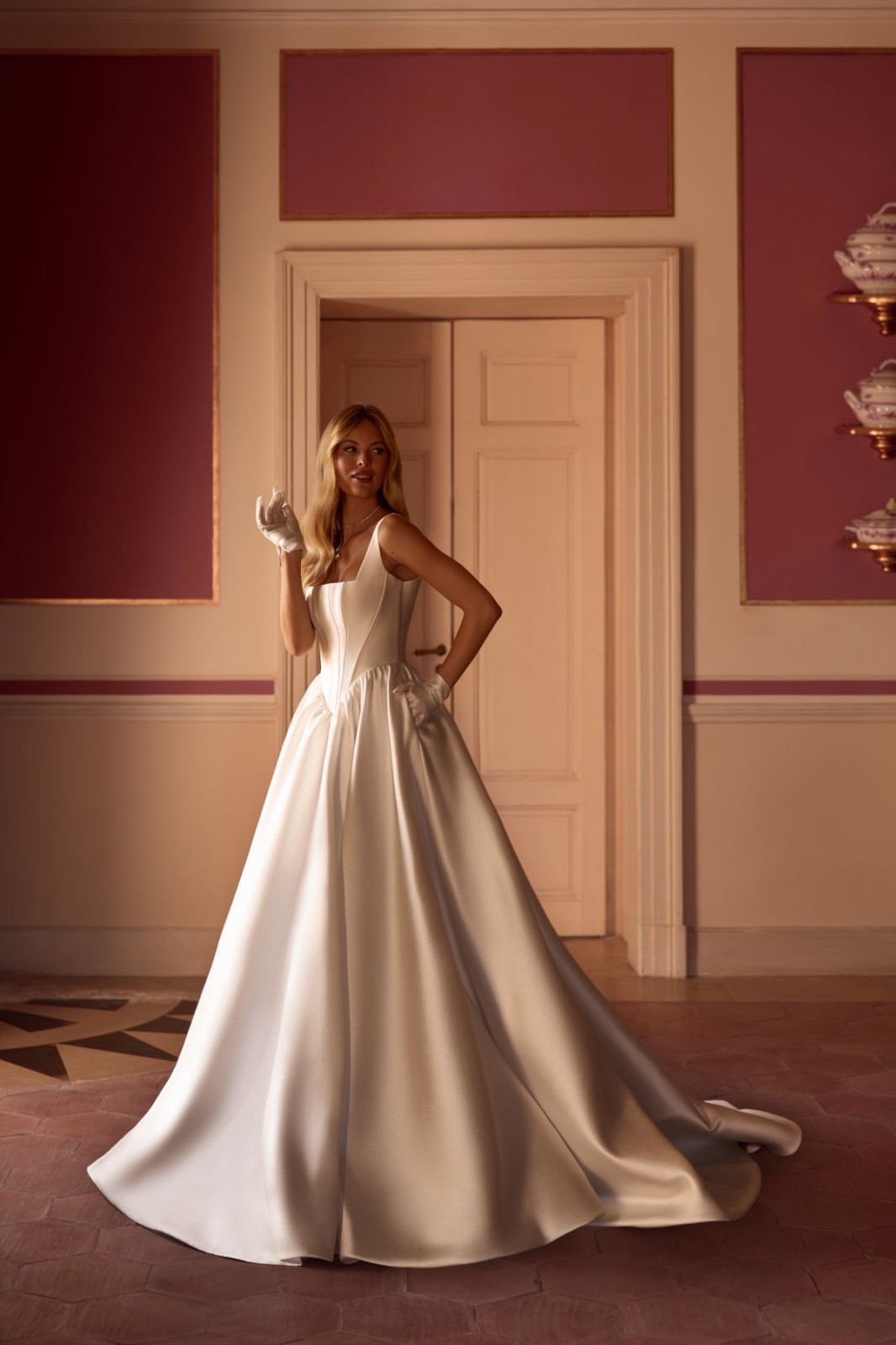 Robe de mariée princesse en satin mikado Marseille