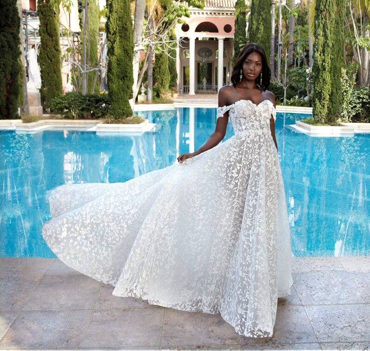 Robe de mariée Démétrios 1205 boheme trapeze nouvelle collection mariée 2023 Marseille 