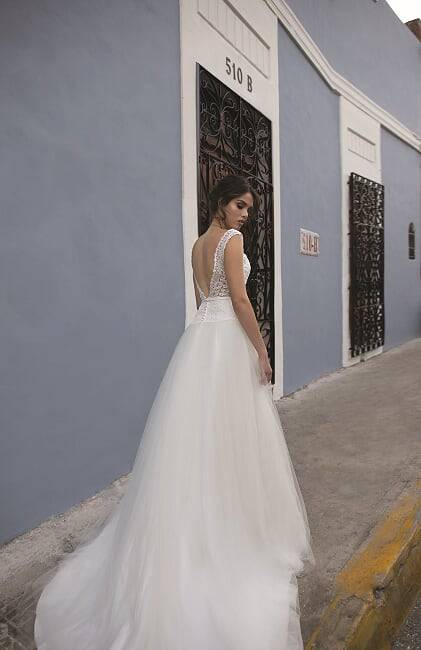 robe de mariée bohème avec traîne Marseille
