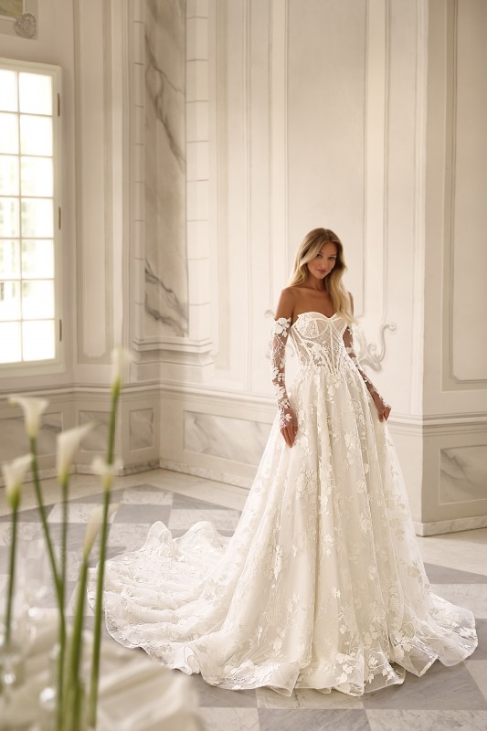 Robe de mariée petite princesse en tulle Marseille