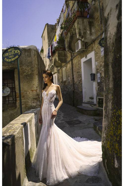 robe de mariée bustier manche tulle marseille